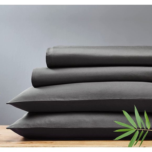 California Design Den Rayon from 100% Bamboo Sheets King, 4 Piece Set, L… - Picture 1 of 11